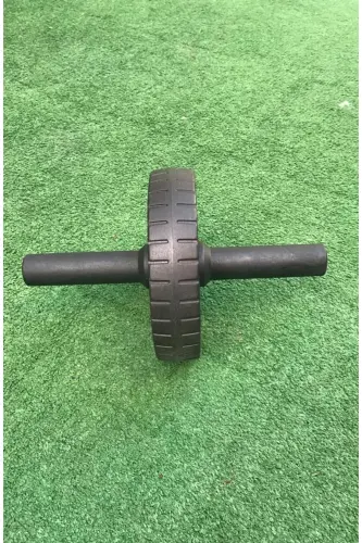 Kalın Egzersiz Tekerleği Kol Omuz Sırt Karın Kas Geliştirici Spor Aleti - Siyah - 5