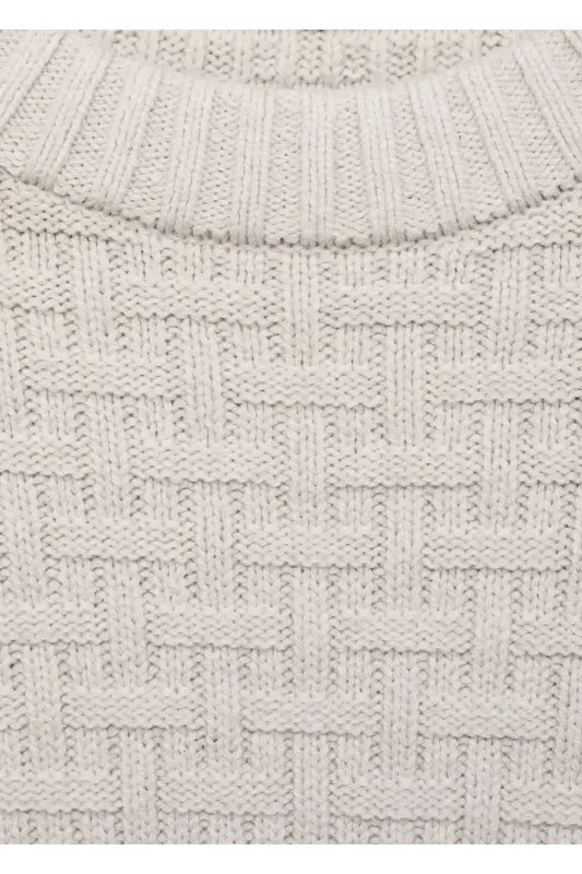 Kalın örgülü sviter - 1