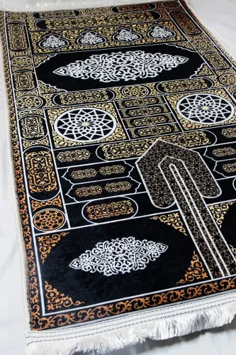 3cm Kalın Süngerli Yumuşak Seccade Diz Ağrıtmaz Çeyizlik Hediyelik Namazlık Katlanabilir (70X120CM) - Renkli - 7