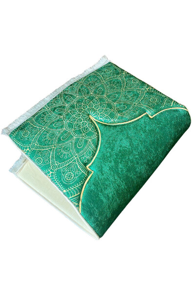 3cm Kalın Süngerli Yumuşak Seccade Diz Ağrıtmaz Çeyizlik Hediyelik Namazlık Katlanabilir (70X120CM) - Renkli - 21