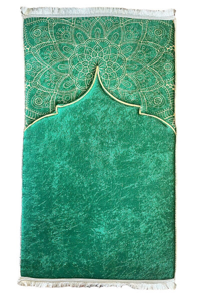 3cm Kalın Süngerli Yumuşak Seccade Diz Ağrıtmaz Çeyizlik Hediyelik Namazlık Katlanabilir (70X120CM) - Renkli - 22