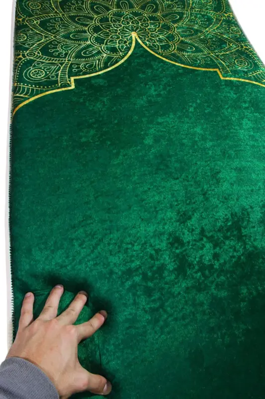3cm Kalın Süngerli Yumuşak Seccade Diz Ağrıtmaz Çeyizlik Hediyelik Namazlık Katlanabilir (70X120CM) - Renkli - 6