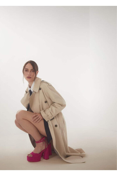 Kalın Tabanlı Bilekte Sandalet - MANGO (1)