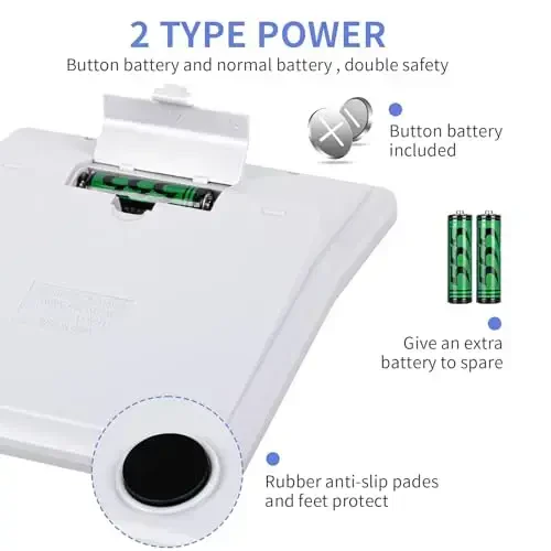 Калькулятор, 12-разрядный калькулятор для офисного стола с очень большим ЖК-дисплеем, батарея и солнечная энергия с двумя режимами питания, большой кнопкой, стандартный базовый калькулятор с 4 функциями для офиса, финансового учета, бизнеса - 5