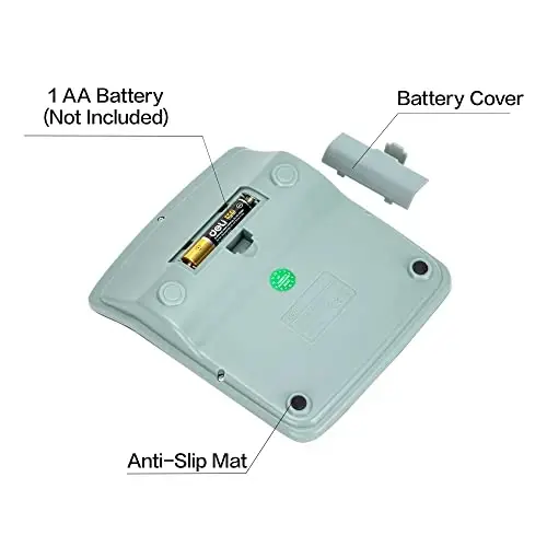 Калькулятор, Deli стандартные функциональные настольные калькуляторы с большим 12-значным ЖК-дисплеем и чувствительной кнопкой, солнечная батарея с двойным питанием, офисный калькулятор, зеленый - 5