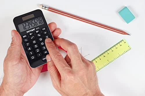 Калькулятор карманный Victor 900, черный, 0,3