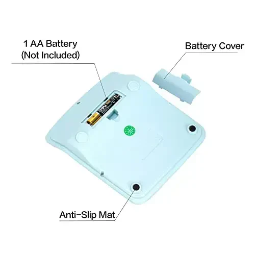 Kalkulyator, Deli Standart Funksiya Stol Kalkulyatorlari 12 Raqamli Katta LCD Displey va Sensor Tugma, Quyosh Batareyasi Dual Quvvat Ofis Kalkulyatori, Moviy - 5