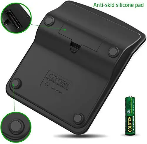 Kalkulyator, Splaks 2 ta o‘rinli standart funksional ish stoli kalkulyatorlari Quyosh energiyasi va AA batareyasi ikki quvvatli elektron ofis kalkulyatorlari 12 raqamli katta displeyli (1 oddiy qora va 1 yangilangan kumush) - 5