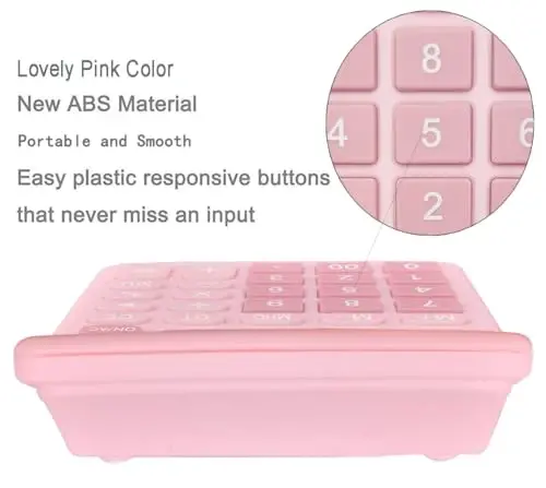 Kalkulyatorlar, BESTWYA 12 xonali qo'lda ishlatiladigan stol kalkulyatori katta LCD displey va katta sezgir tugmali (1 donadan iborat) - 4