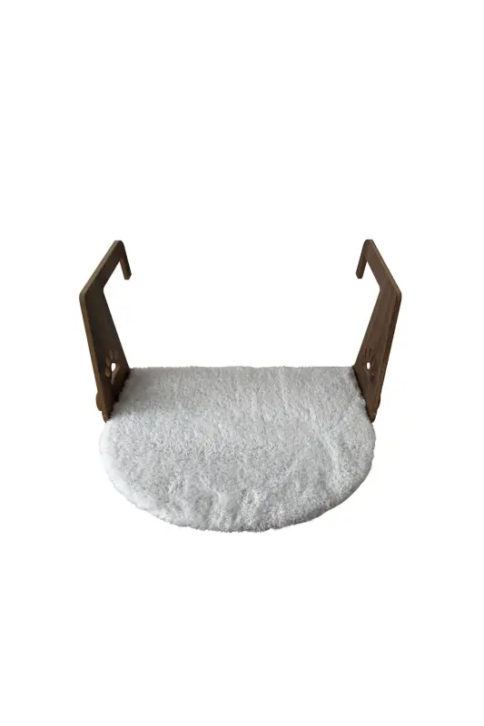 Kalorifer Petek Radyatör Yatağı Kedi Peluş Kalorifer Yatağı (Kolay Montaj Geçmeli Sistem)-BEYAZ - 3