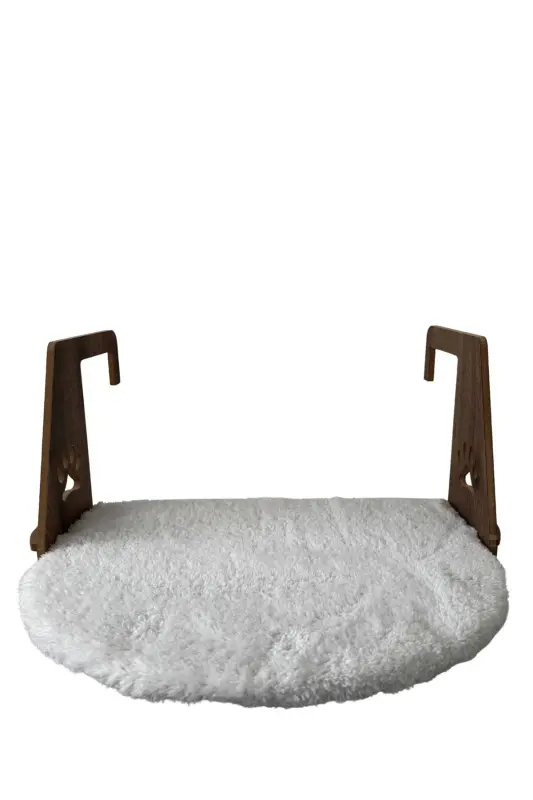 Kalorifer Petek Radyatör Yatağı Kedi Peluş Kalorifer Yatağı (Kolay Montaj Geçmeli Sistem)-BEYAZ - 2