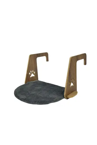 Kalorifer Petek Radyatör Yatağı Kedi Peluş Kalorifer Yatağı (Kolay Montaj Geçmeli Sistem) - KOYU GRİ - SENNEDİLERSEN (1)