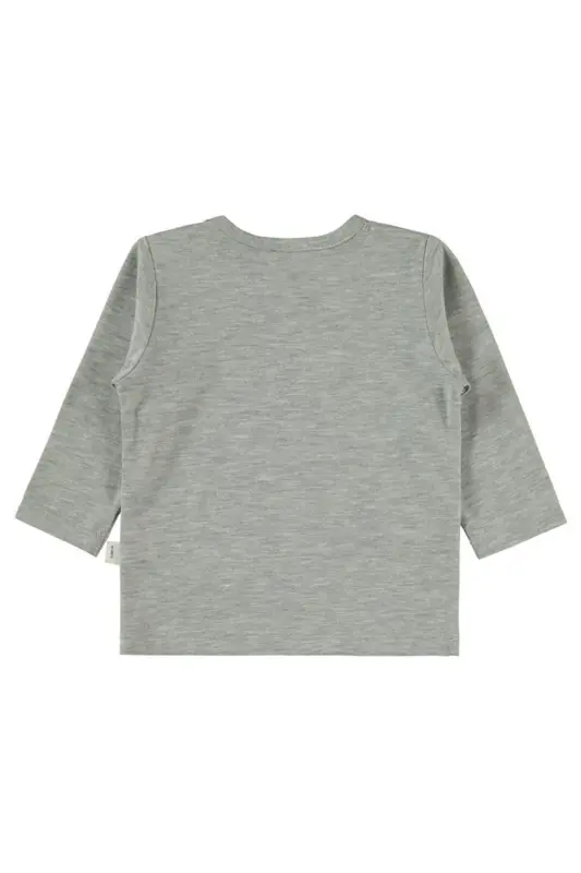 Kalp Taçlı 6-18 Ay Sweatshirt - Gri 18-24 Ay - Karmelanj - 2