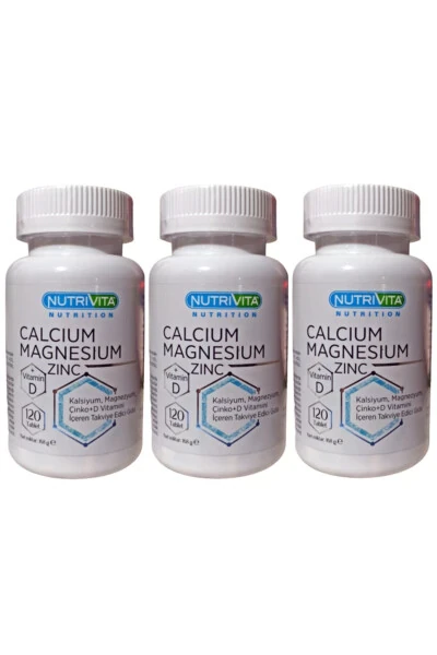 Calcium Magnesium Zinc Vitamin D 3 Kutu - NUTRIVITA NUTRITION