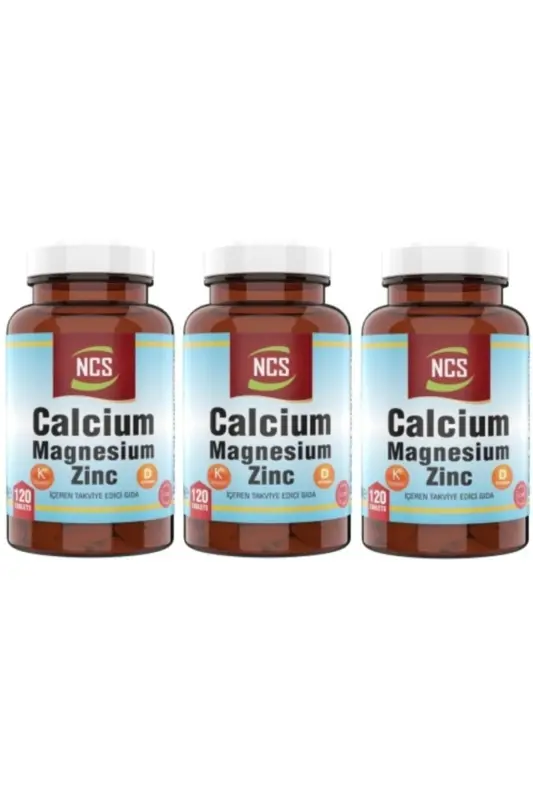 ® Calcium Magnesium Çinko D&k Kalsiyum 3 X 120 Tablet - 1