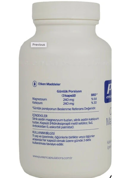 Calcium Magnesium (CİTRATE) 90 Kapsül - Modazone (1)