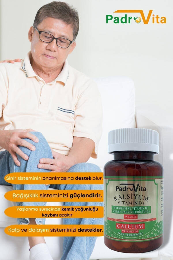 Kaltsiy (Kaltsiy Sitrat) va D3 Vitamini 60 Tablet 3 ta Paket - 11