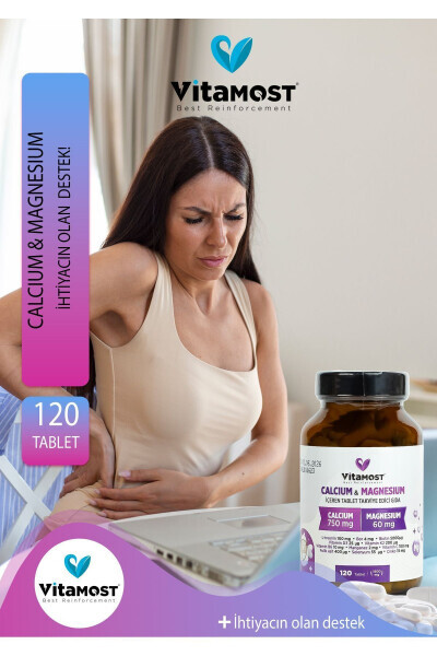 Kaltsiy | Magniy 1500mg Sink D3k2 (KALTsIY MAGNIY SINK L-TREONIN) 120 Tablet - VITAMOST (1)