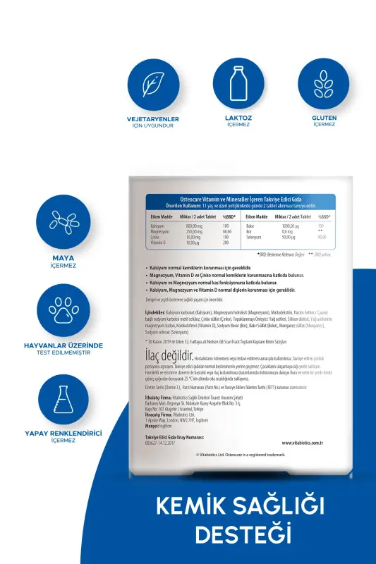 Kaltsiy Magniy D3 Vitamini 30 Tablet - 2