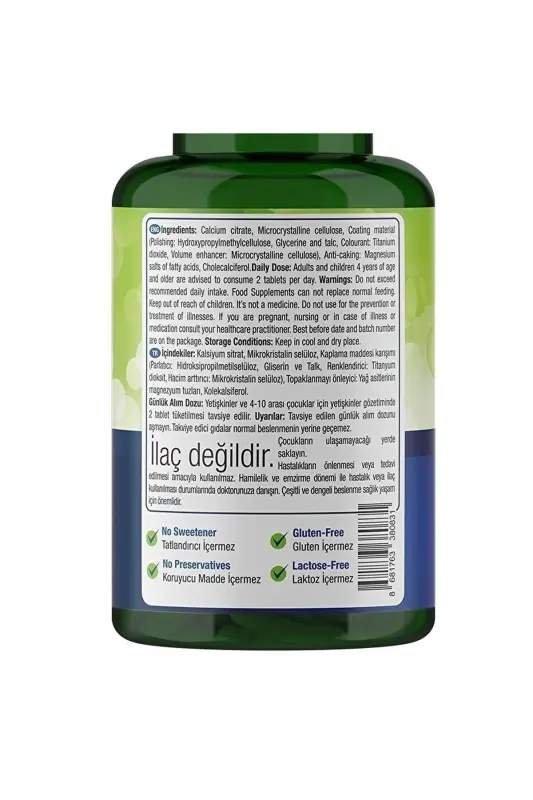 Kaltsiy va D3 Vitamini 60 Tablet - 6