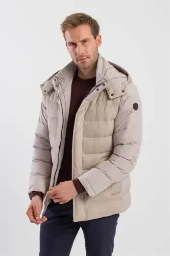 Камень Comfort Fit с капюшоном Пуховик - 3