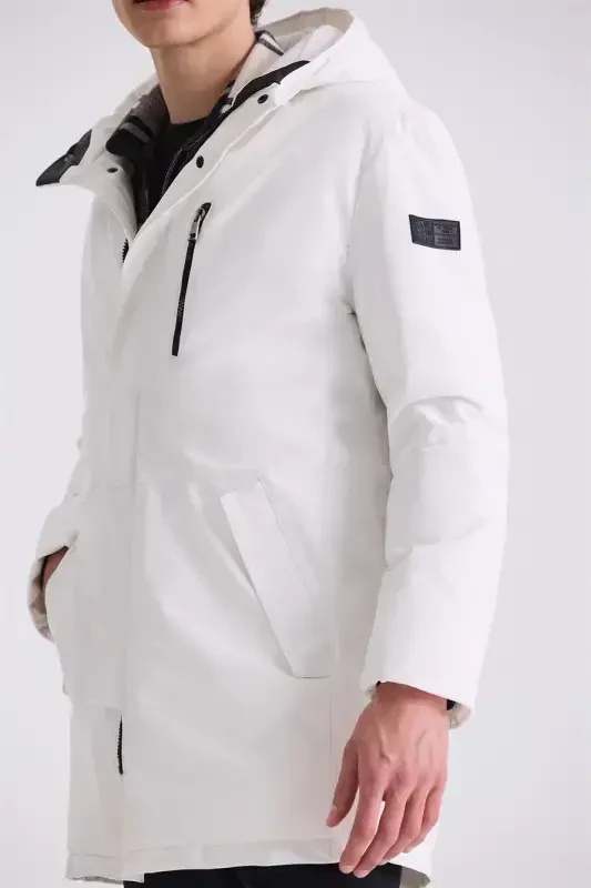 Камень Comfort Fit Толстовка Скрытая молния Зимняя куртка - 3