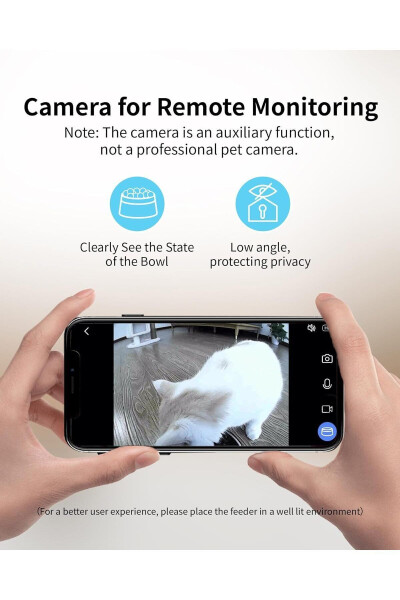 Kamera va Ovozli 2 ta 1 da Avtomatik It Oziqlantiruvchilar, Vaqtli Boshqarish WiFi - 3