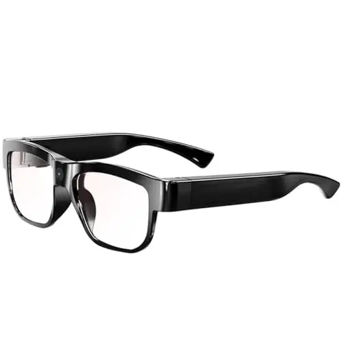 Camera Glasses Video Glasses HD Smart Glasses Recording Outdoor Sport Glasses with Camera Wearable Eyeglass Built-in 32G Memory Card only Open on Computer - 1