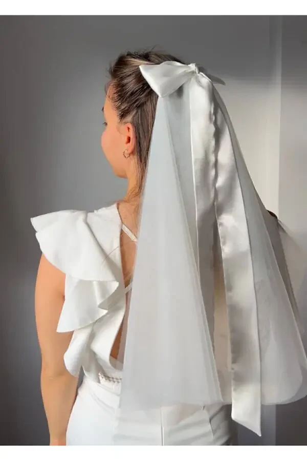 Kamon Kelin Parda Kelin Qalpoq Vualet Kelin Qalpoq, To'y Shlyapasi Vualet - 1