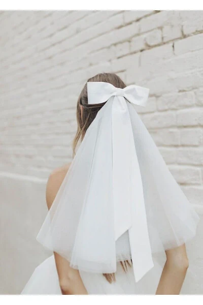 Kamon Kelin Parda Kelin Qalpoq Vualet Kelin Qalpoq, To'y Shlyapasi Vualet - 8