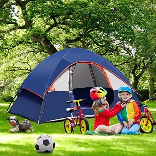 Camping Tent 2 Person, Waterproof Windproof Tent with Rainfly Easy Set up-Portable Dome Tents for Camping… - 6