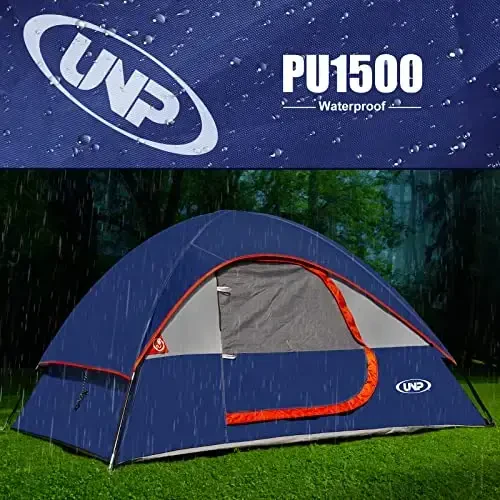 Camping Tent 2 Person, Waterproof Windproof Tent with Rainfly Easy Set up-Portable Dome Tents for Camping… - 5