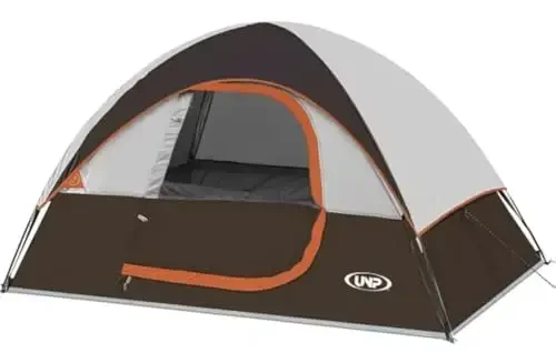 Camping Tent 2 Person, Waterproof Windproof Tent with Rainfly Easy Set up-Portable Dome Tents for Camping… - UNP