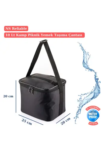 Kamp Piknik Termal Soğutucu Yalıtımlı Buzluk Termos Çanta 5’li Set - 960 Siyah - Siyah Desenli - NS RELIABLE (1)