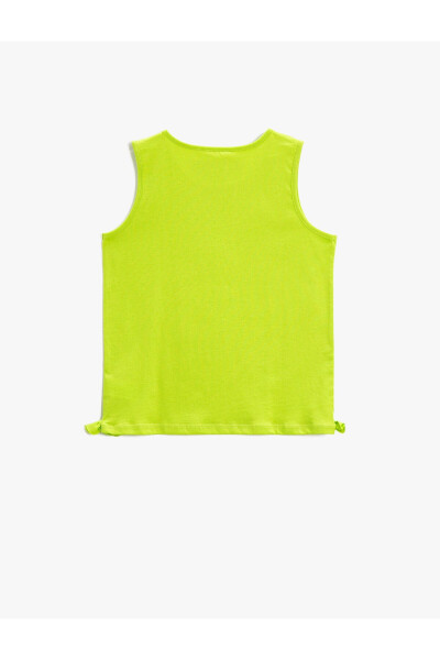 Kamuflajli paxta tank top, kamonli qisma bilan - 5