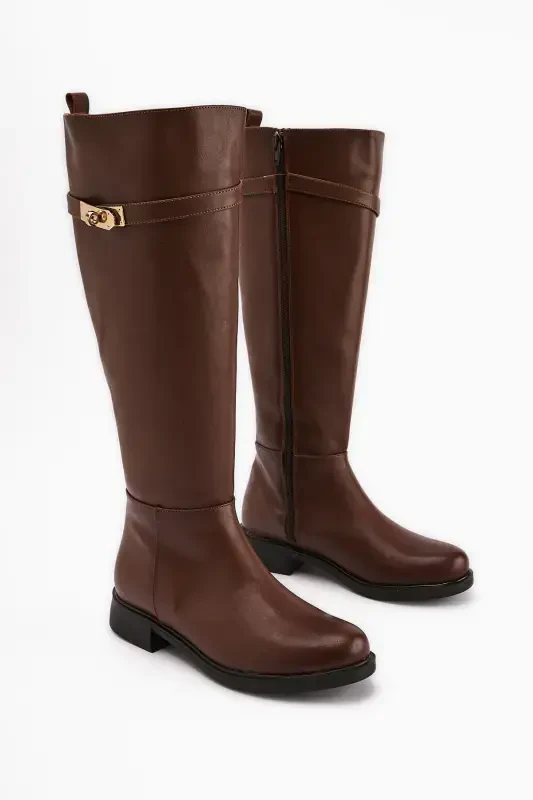 Kanako Taba Zip-Up Ankle Boots with Accessories - LIMOYA