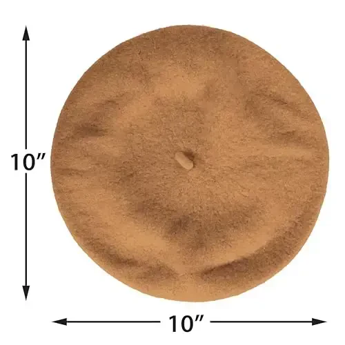 Kangaroo Vintage Fransuz Bereti - Erkaklar va Ayollar uchun Uniseks Jun Shlyapa, Kospley, Karnaval, Parij Moda Aksessuari - 1