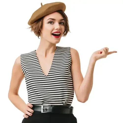 Kangaroo Vintage Fransuz Bereti - Erkaklar va Ayollar uchun Uniseks Jun Shlyapa, Kospley, Karnaval, Parij Moda Aksessuari - 7