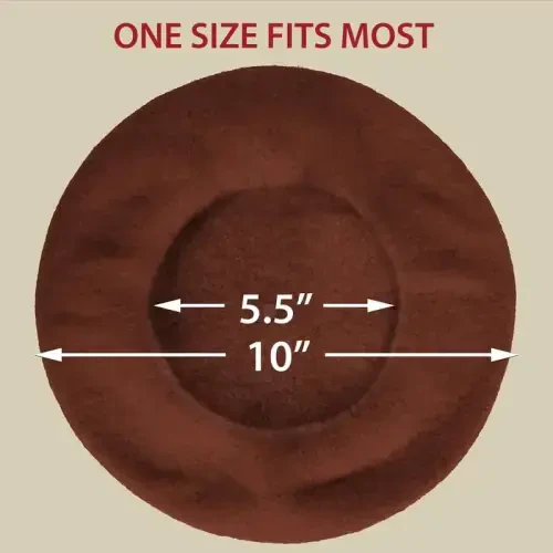 Kangaroo Vintage Fransuz Bereti - Erkaklar va Ayollar uchun Unisex Jun Shlyapa, Kospley, Kostyumlar Balı, Parij Moda Aksessuari - 6