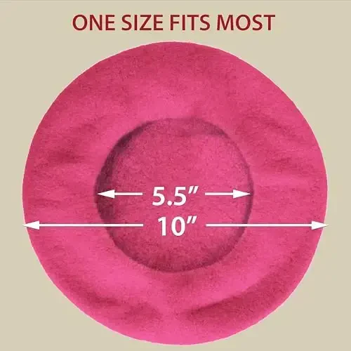 Kangaroo Vintage French Beret - Erkaklar va ayollar uchun unisex jun shapka, Cosplay, kostyumlar kechasi, Parij moda aksessuari 