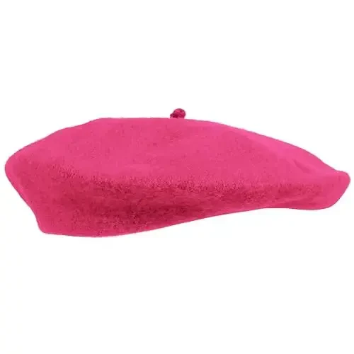 Kangaroo Vintage French Beret - Erkaklar va ayollar uchun unisex jun shapka, Cosplay, kostyumlar kechasi, Parij moda aksessuari - 3