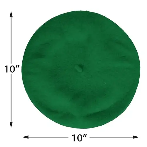 Kangaroo Vintage French Beret - Erkaklar va ayollar uchun unisex jun shapka, Cosplay, kostyumlar kechasi, Parij moda aksessuari - 6