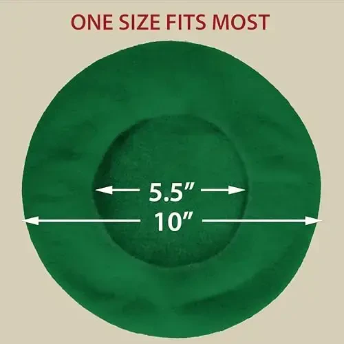 Kangaroo Vintage French Beret - Erkaklar va ayollar uchun unisex jun shapka, Cosplay, kostyumlar kechasi, Parij moda aksessuari - 3