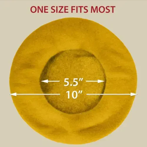 Kangaroo Vintage French Beret - Erkaklar va ayollar uchun unisex jun shlyapa, Cosplay, kostyumlar kechasi, Parij moda aksessuari - 6