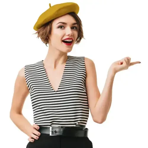 Kangaroo Vintage French Beret - Erkaklar va ayollar uchun unisex jun shlyapa, Cosplay, kostyumlar partiyasi, Parij moda aksessuari - 7