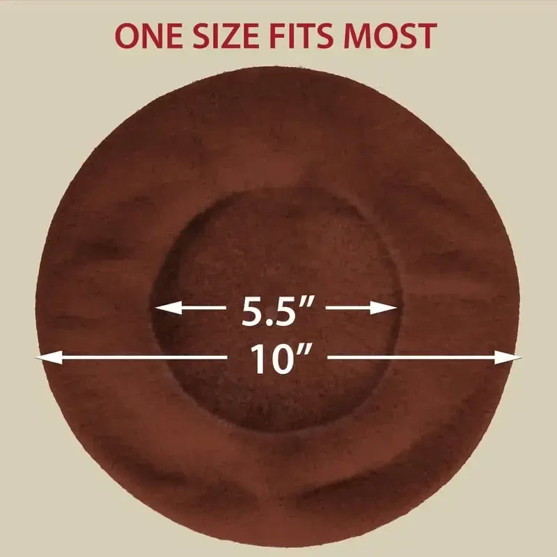 Kangaroo Vintage French Beret - Unisex Wool Hat for Men & Women, Cosplay, Costume Party, Parisian Fashion Accessory - 6