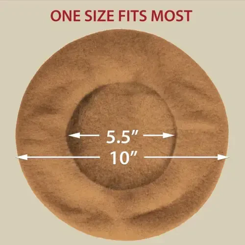 Kangaroo Vintage French Beret - Unisex Wool Hat for Men & Women, Cosplay, Costume Party, Parisian Fashion Accessory - 6