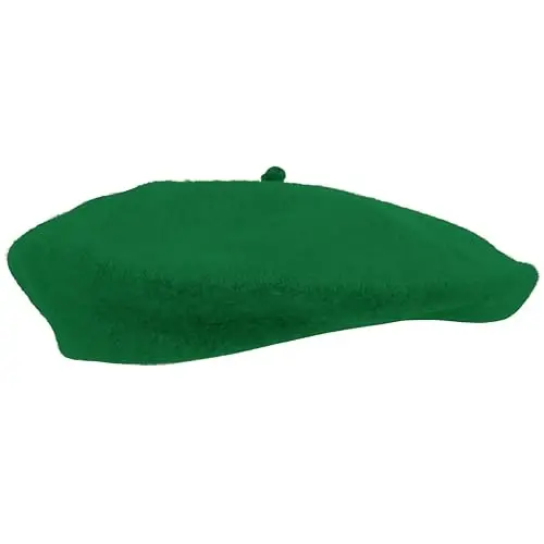 Kangaroo Vintage French Beret - Unisex Wool Hat for Men & Women, Cosplay, Costume Party, Parisian Fashion Accessory - 7