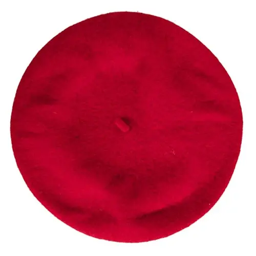 Kangaroo Vintage French Beret - Unisex Wool Hat for Men & Women, Cosplay, Costume Party, Parisian Fashion Accessory - 4