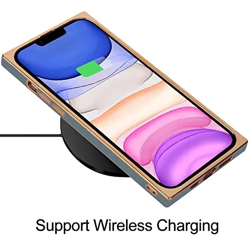 KANGHAR Case Compatible with iPhone 11 Luxury Cute Plating Design Case Full-Body Anti-Scratch Shockproof Bumper Protective Cover for iPhone 11 6.1 Inch - 5